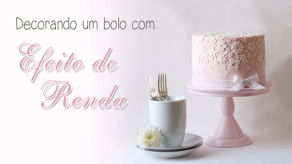 Product image for Decorando um bolo com o efeito de renda